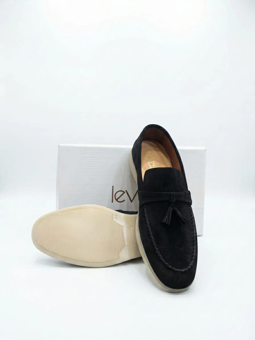 Suede Tassel Loafers - Image 4
