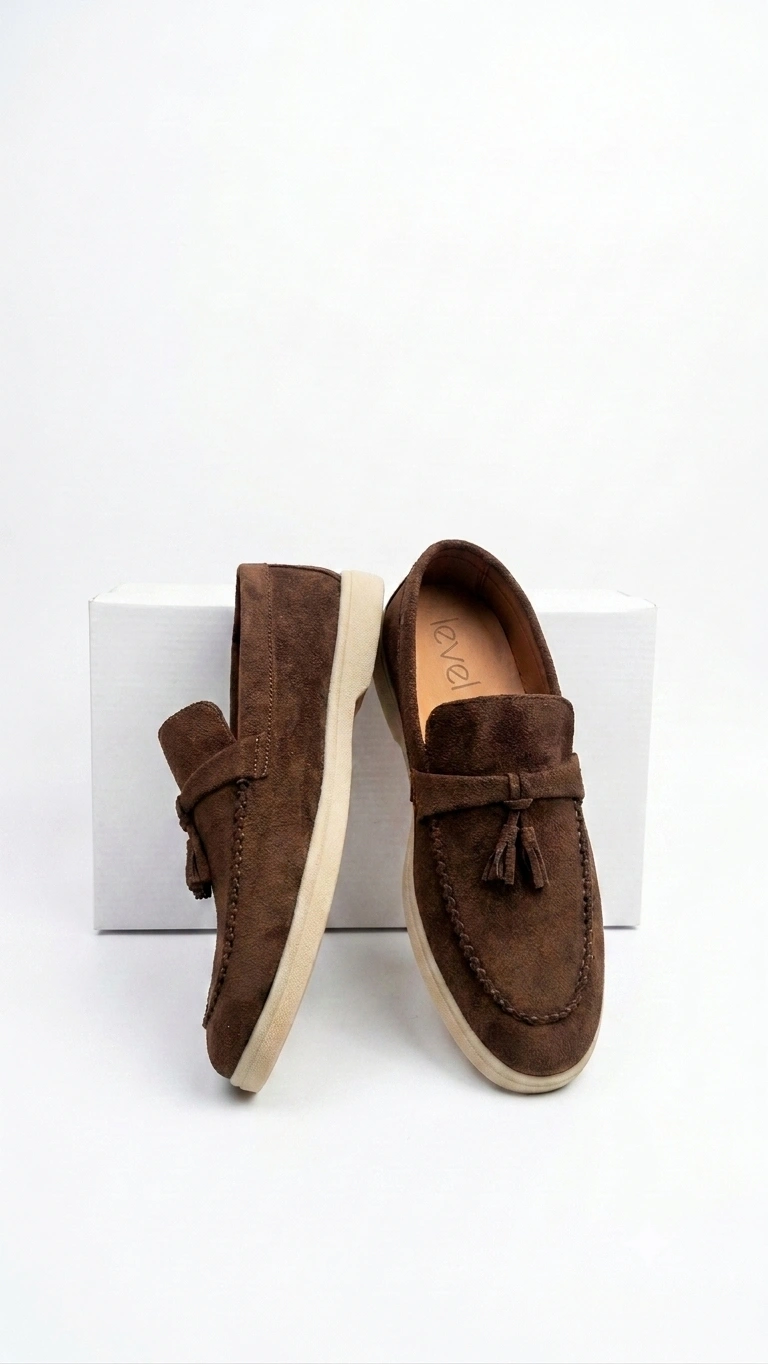 Suede Tassel Loafers - Image 4