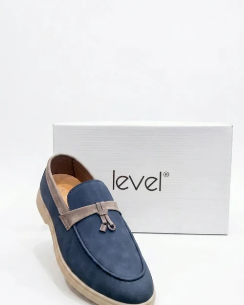Two-Tone Suede Loafers