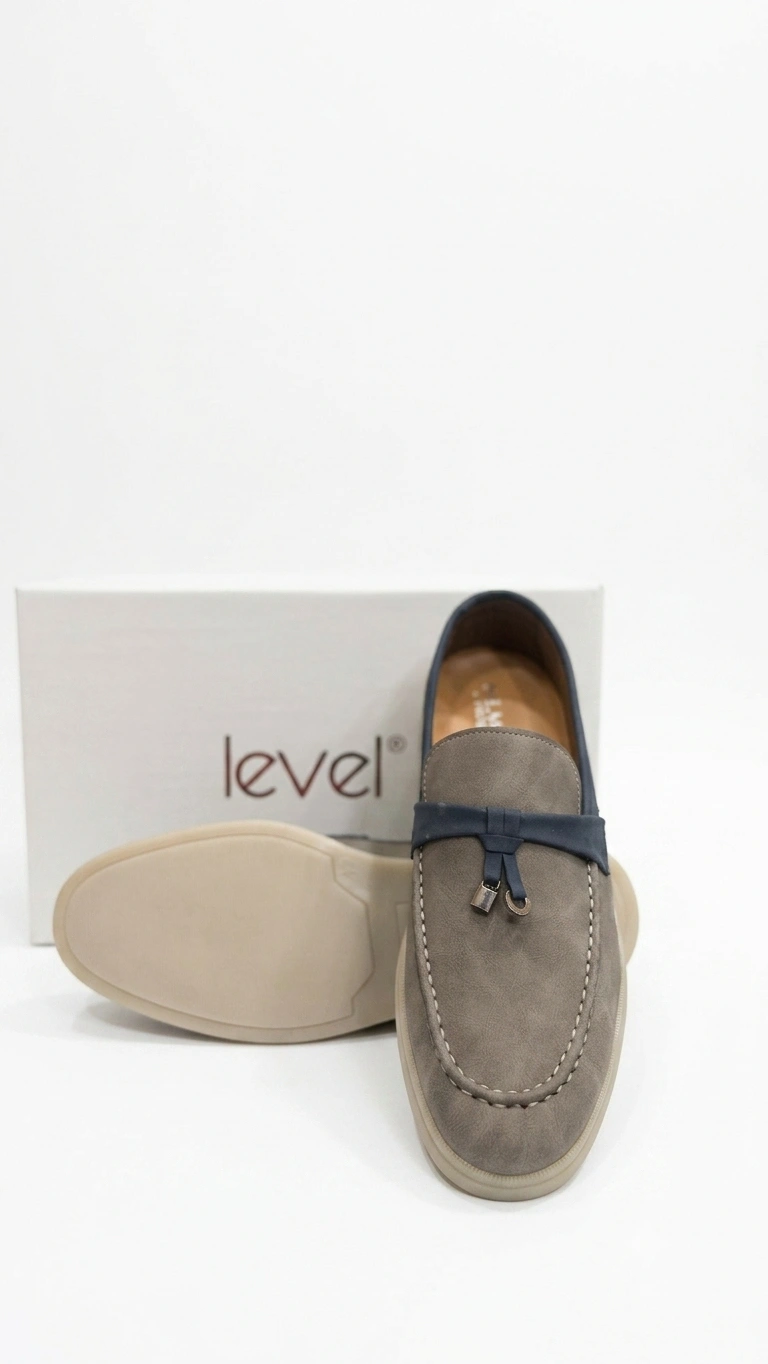 Two-Tone Suede Loafers