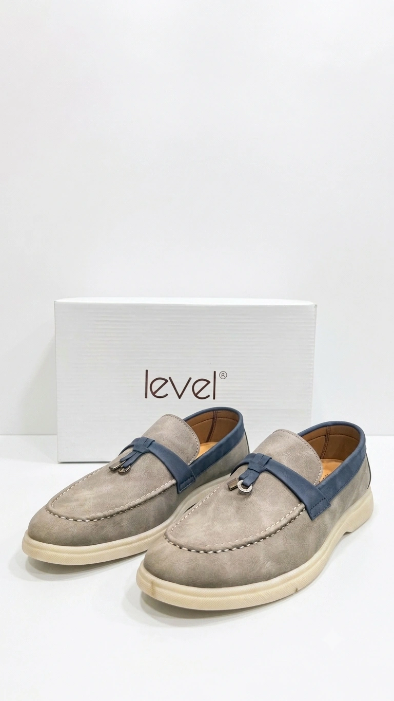 Two-Tone Suede Loafers - Image 3